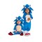 Toddler Sonic the Hedgehog 3 Knuckles Costume Hooded Jumpsuit with Character Headpiece